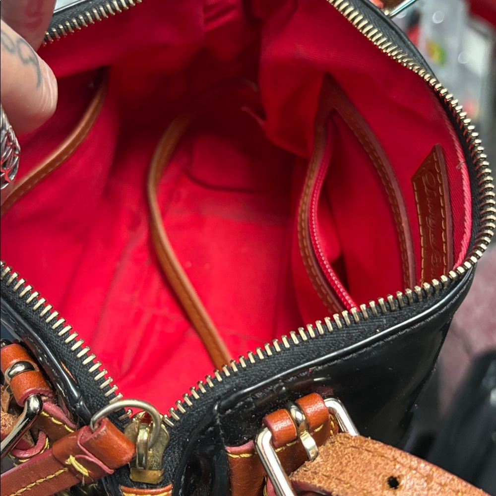 Dooney & Bourke Patent Leather Bag with Leather Accents - Picture 12 of 14
